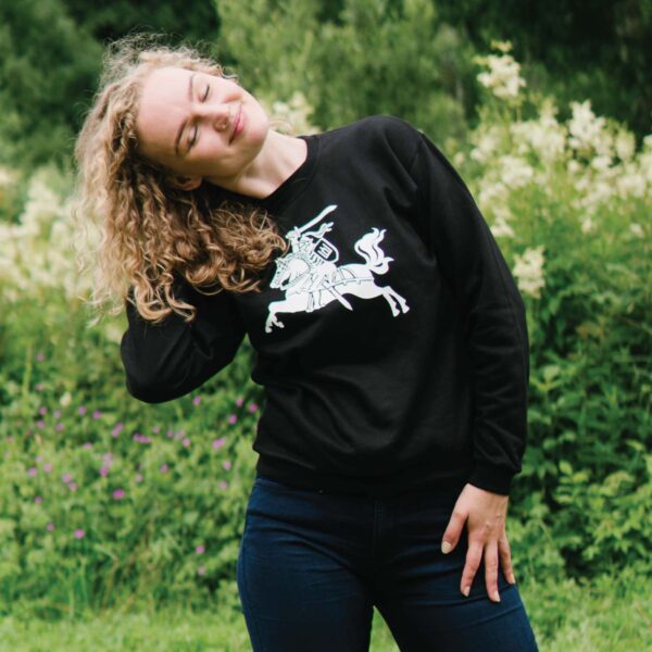Džemperis + marškinėliai “Vytis” (Unisex, juodi)