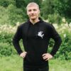 Džemperis-su-užtrauktuku-Vytis,-juodas---Puoškis-lietuviškai