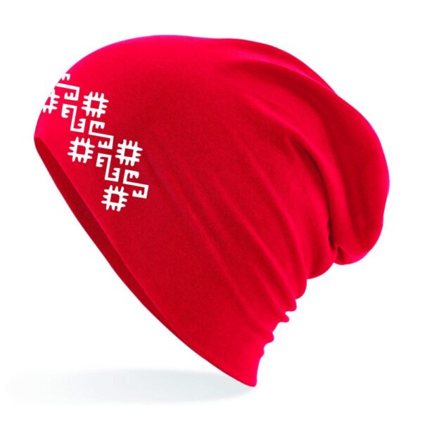 Kepurė su žalčiukų juosta (raudona)