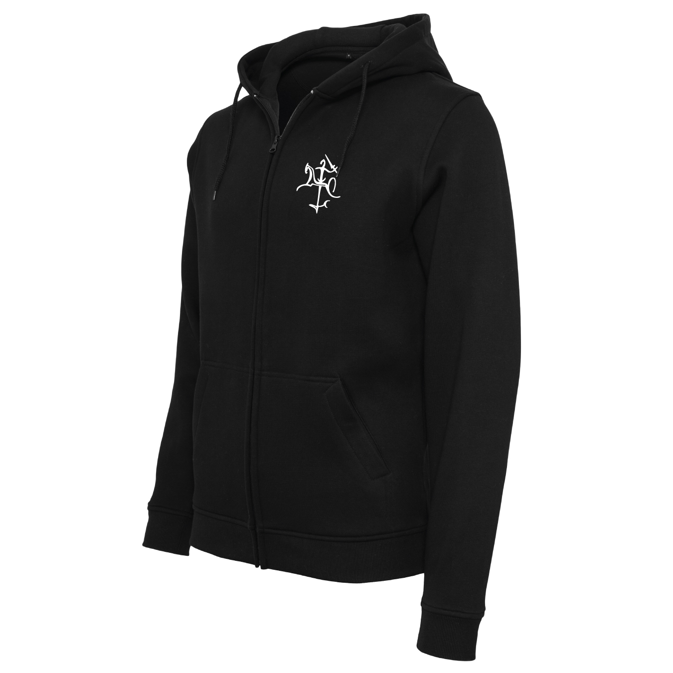 Sportinis kostiumas su užtrauktuku "Senasis Vytis širdyje" (unisex, juodas) - Image 3