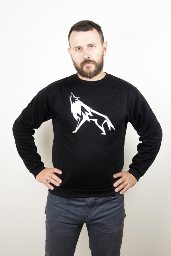 Džemperis "Vilkas" (Unisex, juodas) - Image 2
