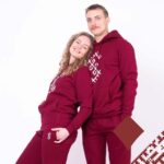 Džemperis su gobtuvu "Žalčiai" (Unisex, bordo)