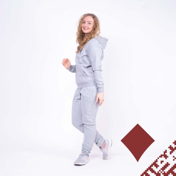Pilkas sportinis kostiumas "Vytis širdyje" PREMIUM - Image 7