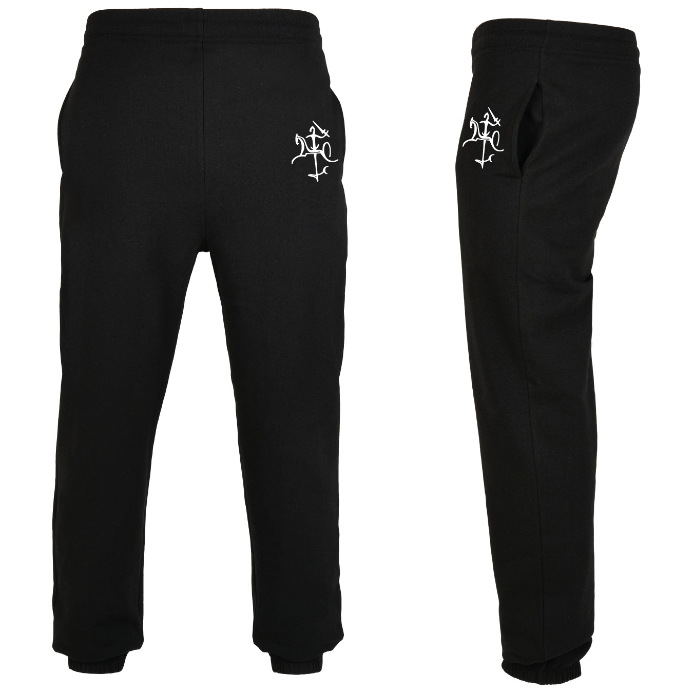 Sportinis kostiumas su užtrauktuku "Senasis Vytis širdyje" (unisex, juodas) - Image 5