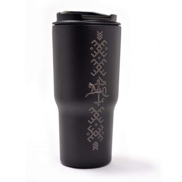 Termo puodelis (juodas, 600 ml)