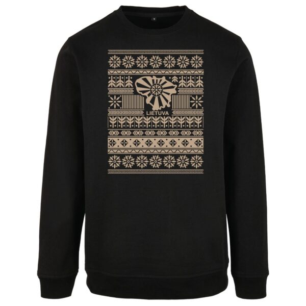 Džemperis „Lietuvio kodas” (Unisex, juodas, be gobtuvo)