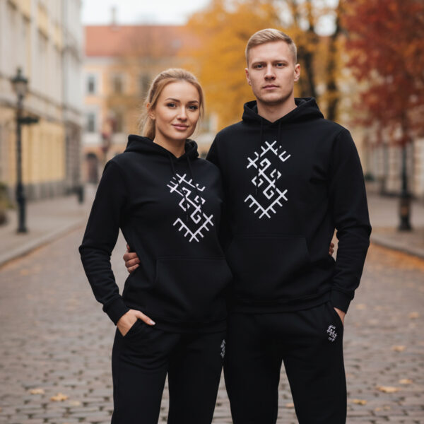 Sportinis kostiumas „Žalčiai” (unisex, juodas)