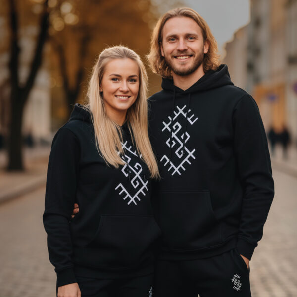 Sportinis kostiumas „Žalčiai” (unisex, juodas)