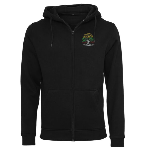 Sportinis kostiumas su užtrauktuku „Ąžuolas širdyje” (juodas)