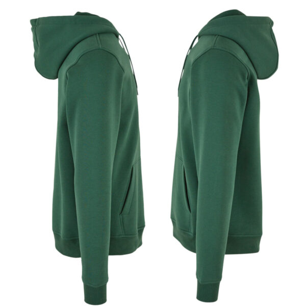 Džemperis su gobtuvu "Raštų Saulė" (Unisex, t. žalias) - Image 6