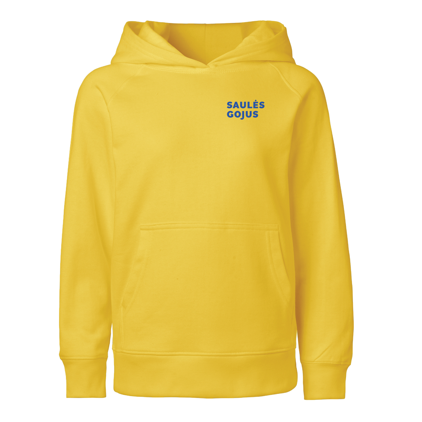 Džemperis su gobtuvu "Saulės gojus", geltonas (vaikiški, unisex) - Image 4