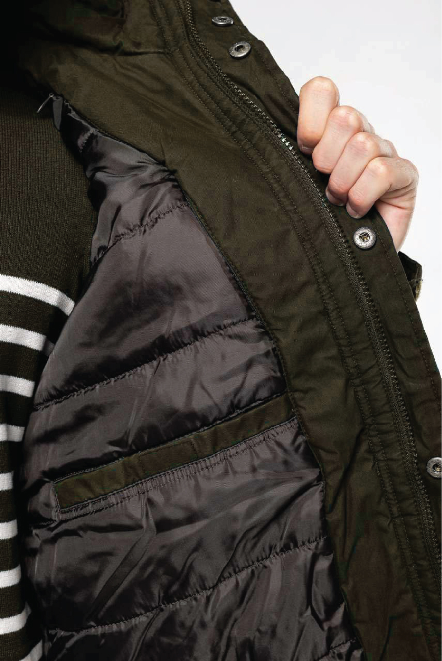 Šilta striukė "Vytis širdyje" (vyriška, t. žalia) - Image 4