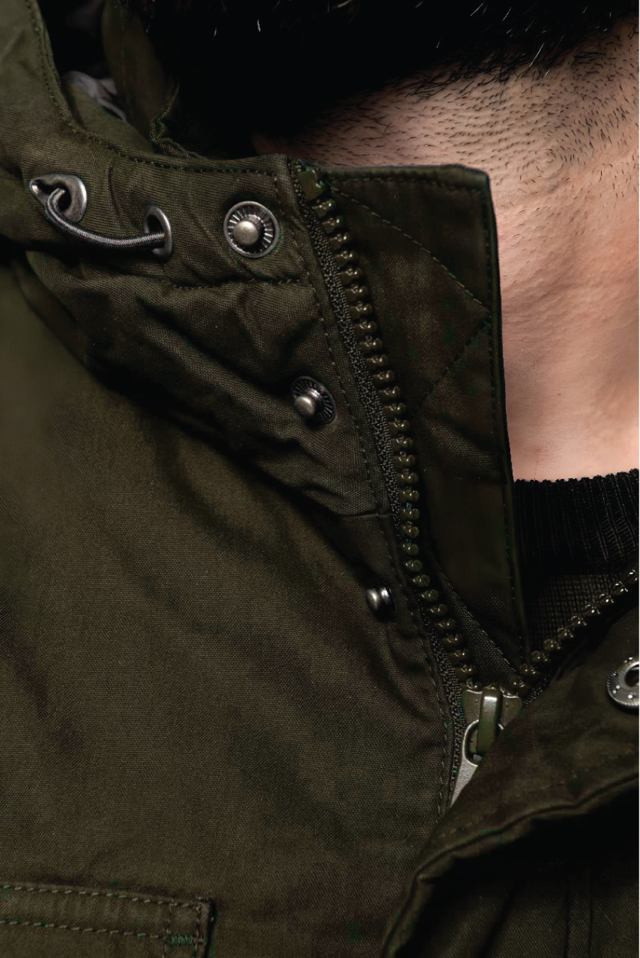 Šilta striukė "Vytis širdyje" (vyriška, t. žalia) - Image 3