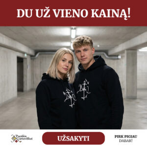 Du džemperiai "Senasis Vytis" (unisex, juodi)