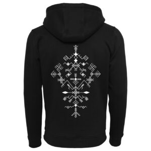 Džemperis su užtrauktuku "Sodai" (unisex, juodas, PREMIUM)