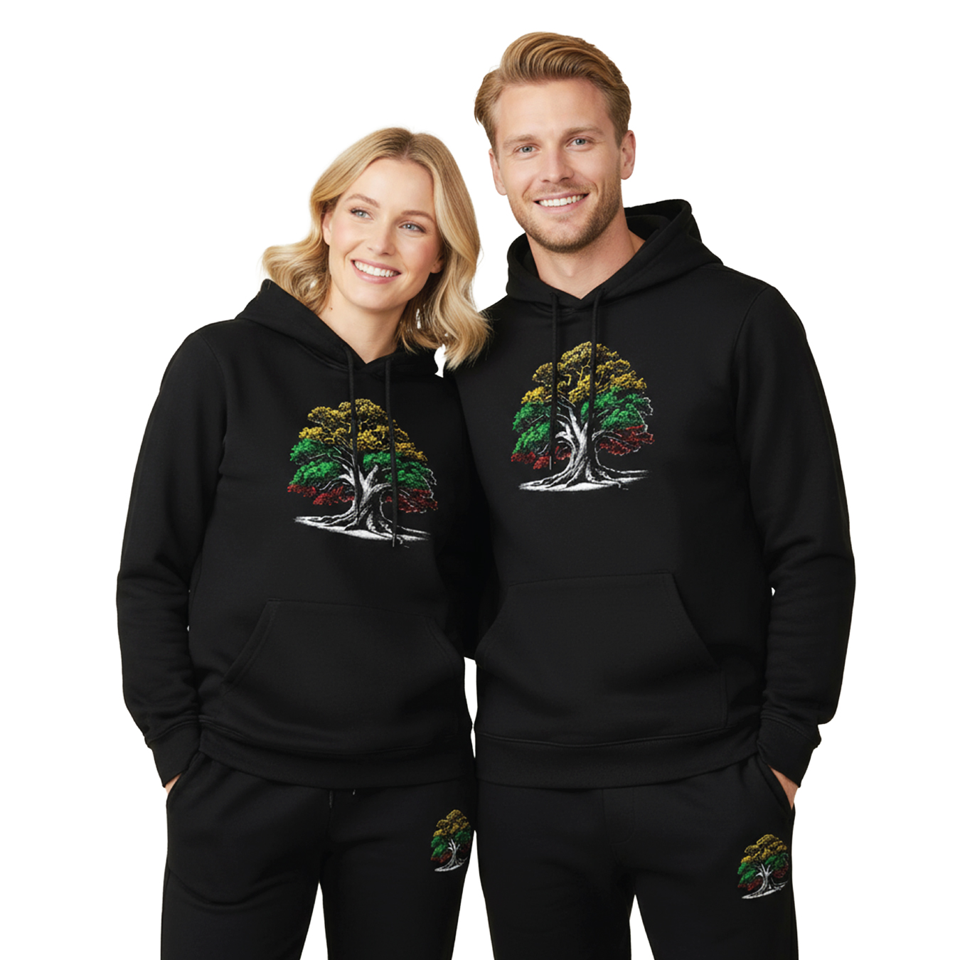 Sportinis kostiumas "Ąžuolas (unisex, juodas) - Image 2