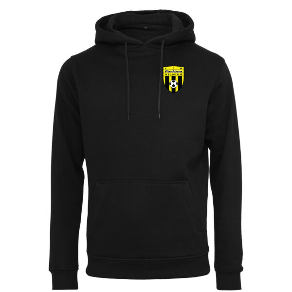 Džemperis su gobtuvu „Fortuna FM” (Unisex, juodas)